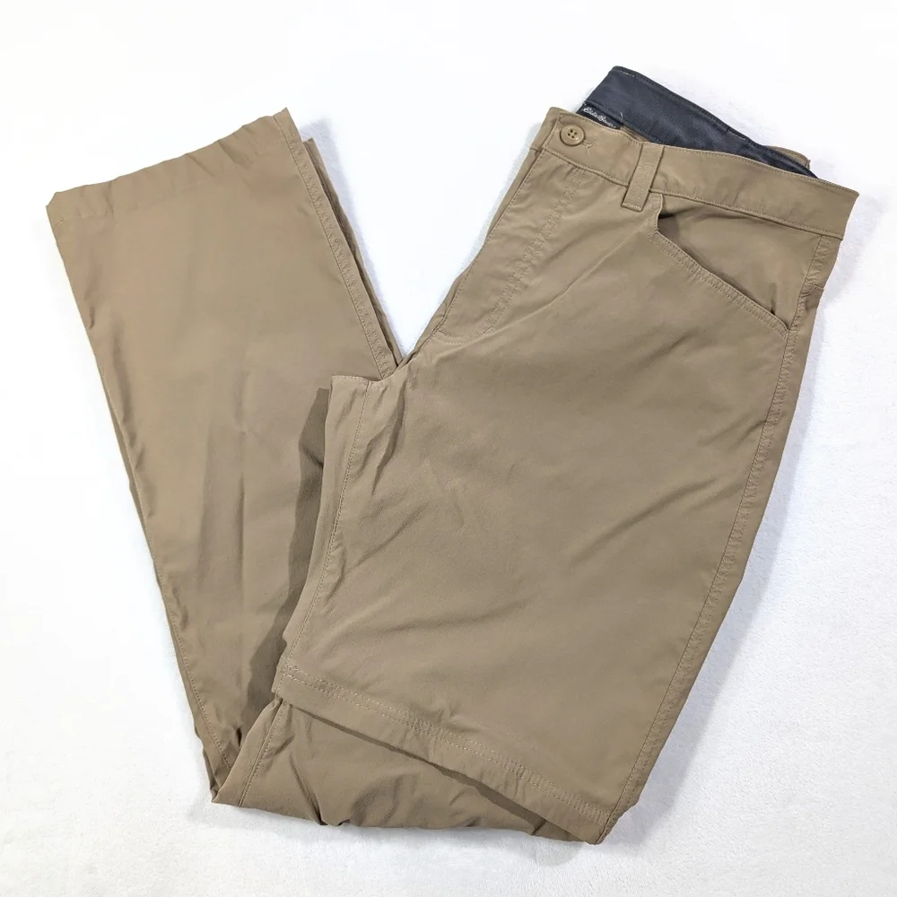 Eddie Bauer Men’s Convertible Tech Hiking Pants to‎ Shorts | Khaki 38x34